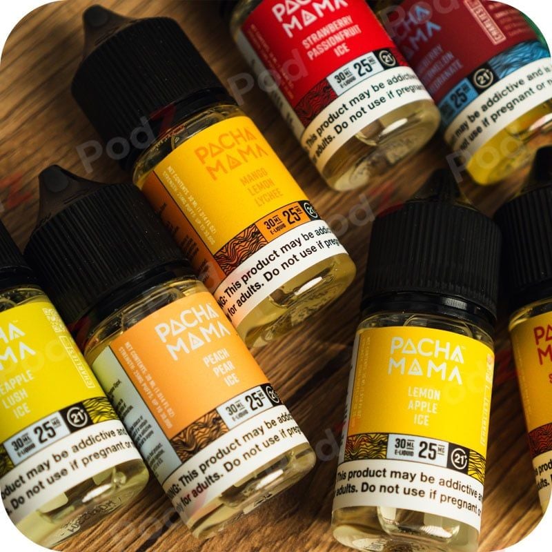 Pacha Mama Plus Premium Salt Blueberry Watermelon Pomegranate 30ml - Tinh Dầu Salt Nic Nội Địa Mỹ Chính Hãng