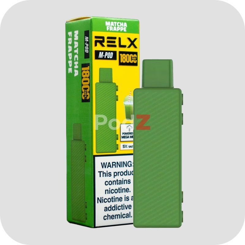 Pod Dầu RELX M Pod 18000 Hơi Matcha Frappe - Chính Hãng