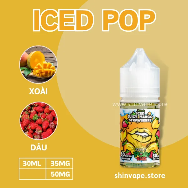 Review Tinh Dầu Salt Iced Pop - Diện Mạo Mới & Hương Vị Mới