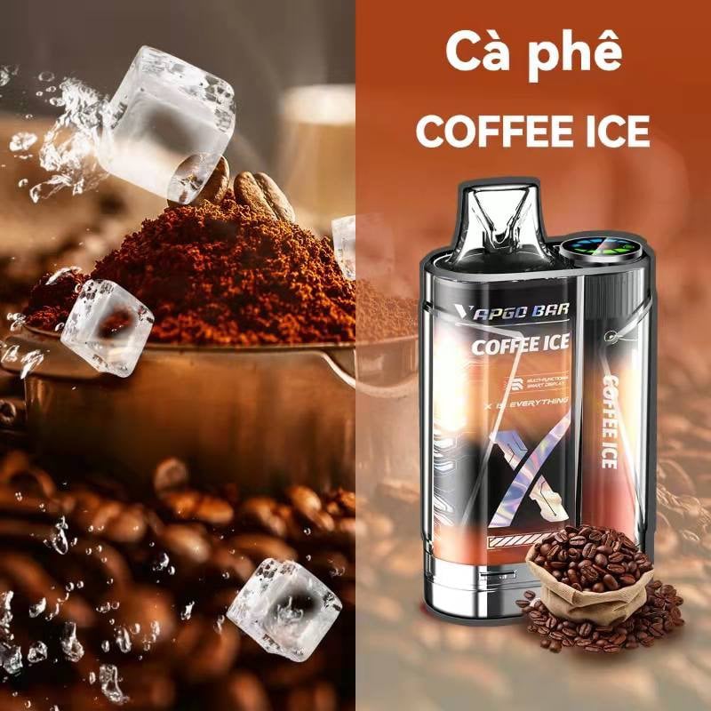 Vapgo Bar X Coffee Ice 12000 Puff - Pod 1 lần 12000 Hơi