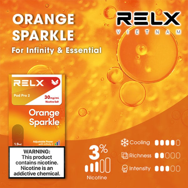 Pod Dầu RELX Pod Pro 2 Orange Sparkle Chính Hãng