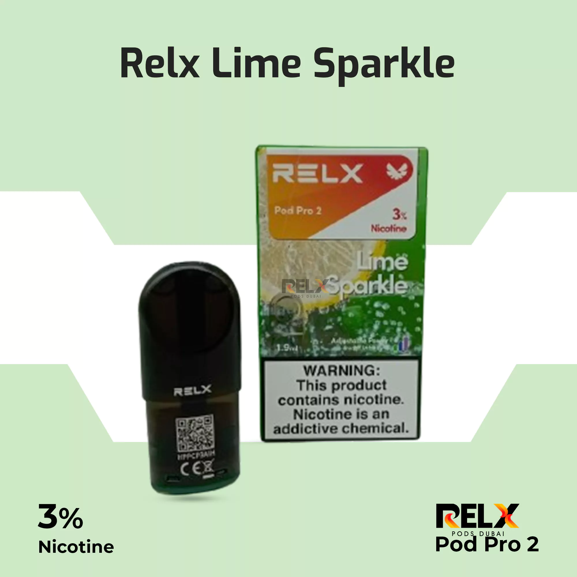 Pod Dầu Relx Pod Pro 2 Lime Sparkle - Chính Hãng
