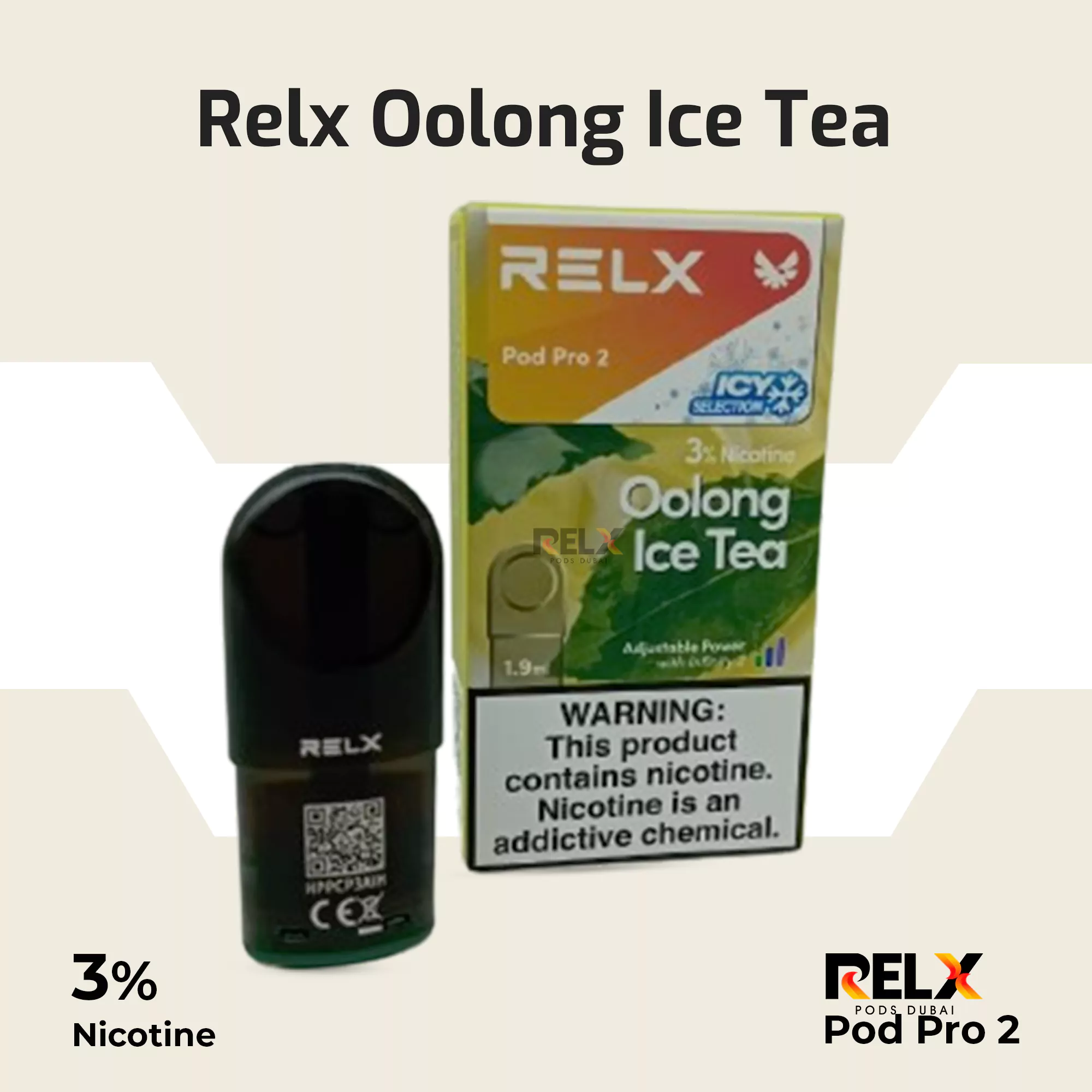 Pod Dầu Relx Pod Pro 2 Oolong Ice Tea - Chính Hãng