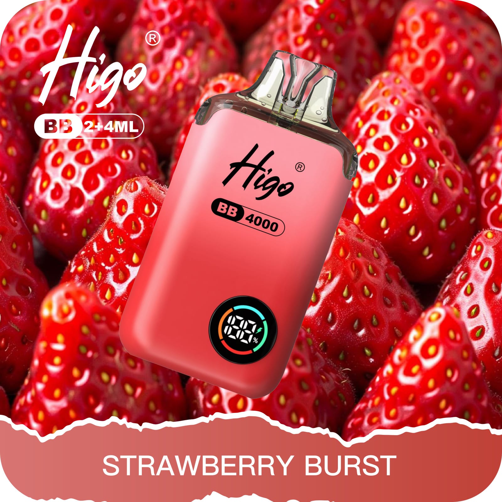 Relx Waka soPro 15000 Puffs Strawberry Burst - Pod 1 Lần Có Sạc