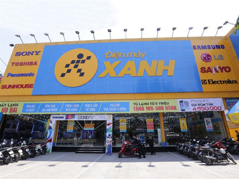 Dien may xanh - Website, tư vấn và đặt hàng