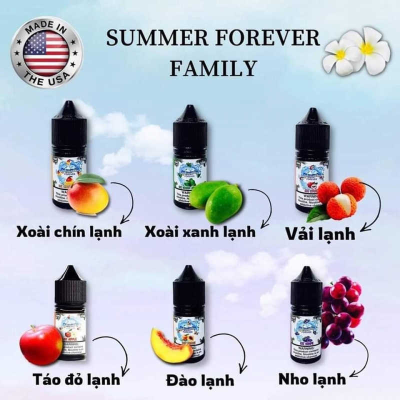Summer Forever Salt Ice Peach 30ml - Chính Hãng