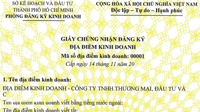 Mã số thuế - Doanh nghiệp, chi nhánh và đơn vị phụ thuộc