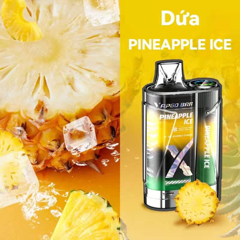 Vapgo Bar X 12000 Puffs Apple Ice - Pod 1 Lần Có Sạc
